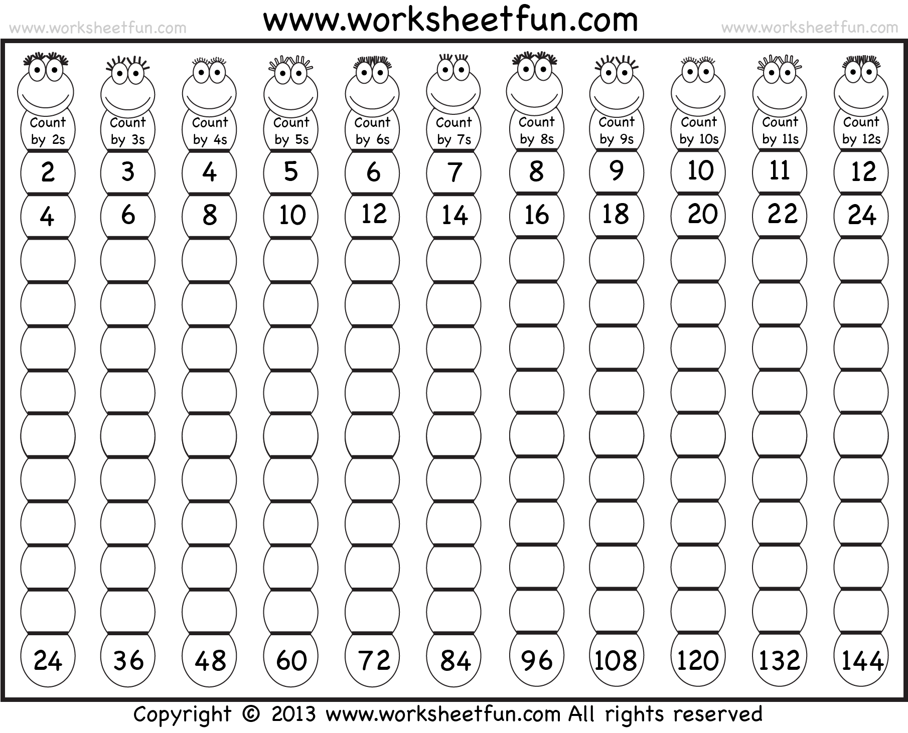 Free Printable Multiplication Chart 1 12 Table PDF