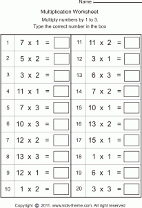 Multiplication Word Problems Worksheets for Grade 2