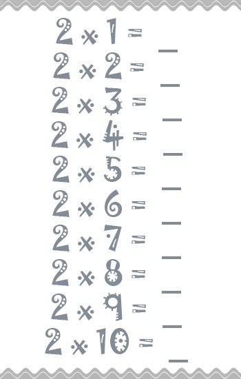 free printable multiplication table 2 times table 2