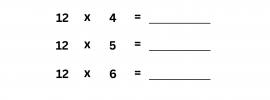 12 Times Table Worksheet PDF