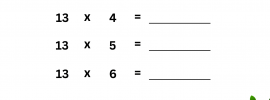 13 Times Table Worksheet PDF