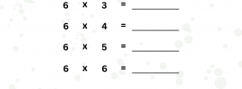 6 Times Table Worksheet PDF