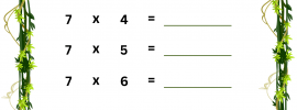 7 Times Table Worksheet PDF