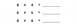 8 Times Table Worksheet PDF