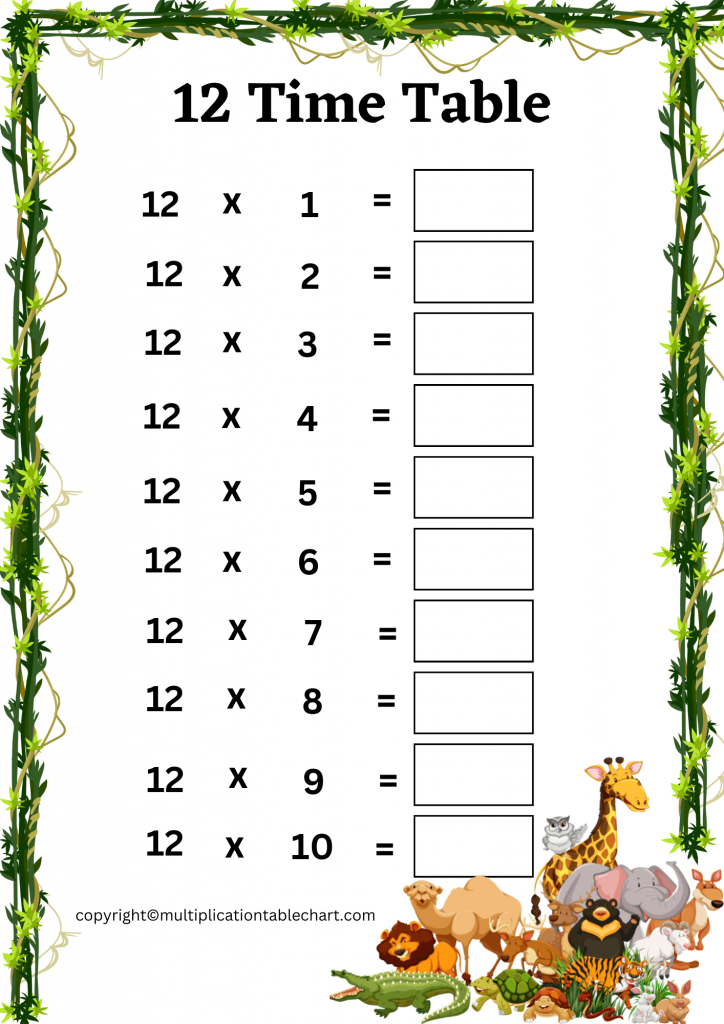 12 Times Tables Worksheets Pharmacymsa 12-times-tables-worksheets-pharmacymsa